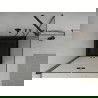 Mexen Lima cabine de douche pliante 80 x 80 cm, transparente, noire + receveur Flat, noir - 856-080-080-70-00-4070B