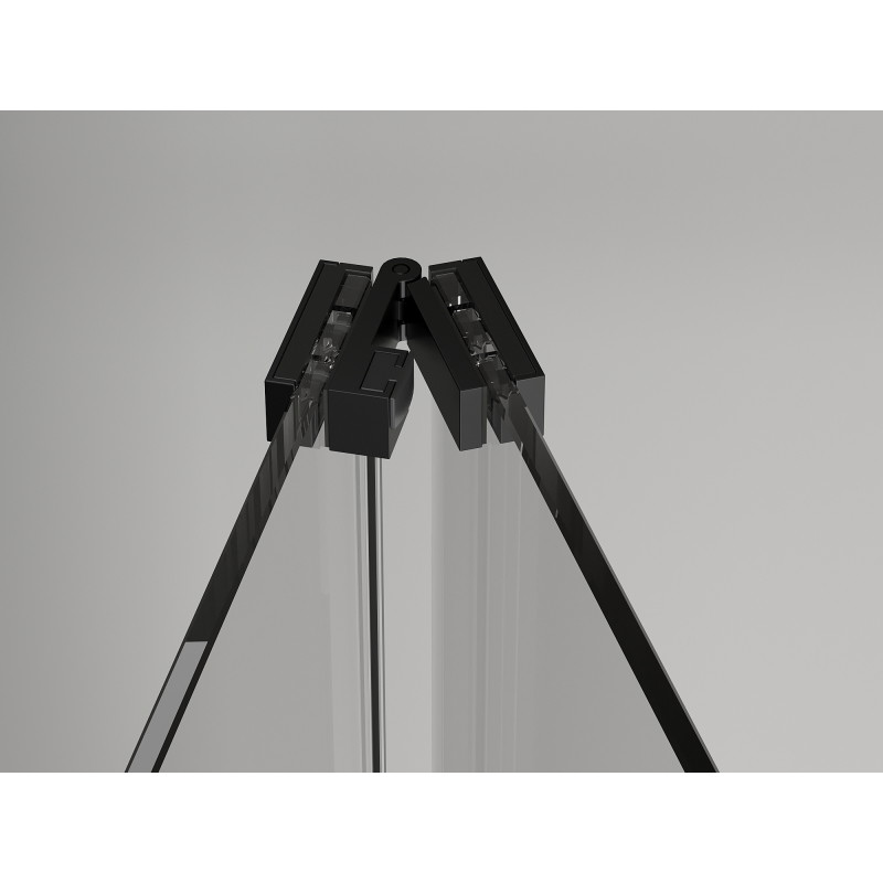 Mexen Exo cabine de douche pliante 80 x 70 cm, transparente, noire - 816-080-070-70-00