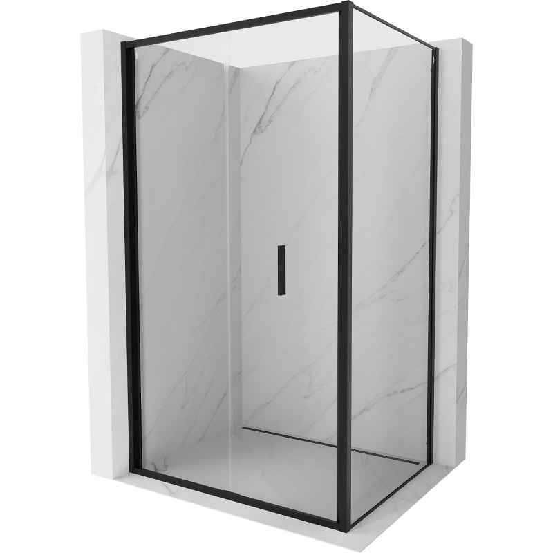 Mexen Exo-F cabine de douche pliante 80 x 75 cm, transparent, noir - 816-080-075-70-00