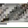 Mexen Lima Duo cabine de douche pliante 70 x 70 cm, transparent, or + receveur plat - 856-070-070-50-02-4010G