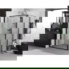Mexen Exo cabine de douche pliante 70 x 85 cm, transparent, noir - 816-070-085-70-00