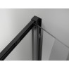 Mexen Exo-F Cabine de douche pliante 70 x 85 cm, transparent, noir - 816-070-085-70-00