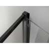 Mexen Exo cabine de douche pliante 70 x 90 cm, transparente, noire - 816-070-090-70-00