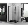 Mexen Exo-F cabine de douche pliante 80 x 90 cm, transparent, noir - 816-080-090-70-00