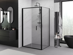 Mexen Exo cabine de douche pliante 80 x 95 cm, transparente, noire - 816-080-095-70-00