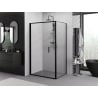 Mexen Exo-F cabine de douche pliante 100 x 95 cm, transparent, noir - 816-100-095-70-00