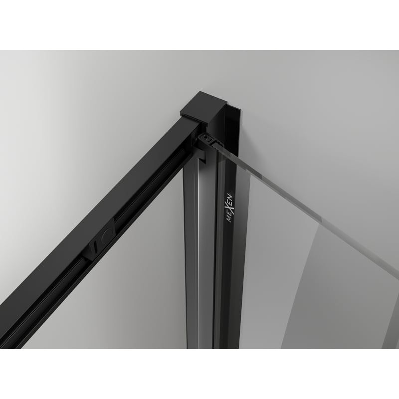 Mexen Exo-F cabine de douche pliante 100 x 95 cm, transparent, noir - 816-100-095-70-00
