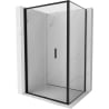 Mexen Exo cabine de douche pliante 100 x 95 cm, transparente, noire - 816-100-095-70-00