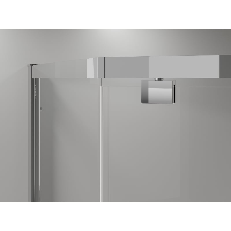 Mexen Exo-R cabine de douche pentagonale pivotante 100 x 100 cm, transparent, chrome - 812-100-100-01-00