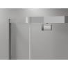 Mexen Exo-R cabine de douche pentagonale pivotante 100 x 100 cm, transparent, chrome - 812-100-100-01-00