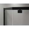 Mexen Exo-R cabine de douche pentagonale pivotante 100 x 100 cm, transparente, noire - 812-100-100-70-00