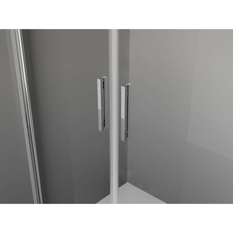 Mexen Exo-B Duo cabine de douche pivotante 100 x 70 cm, transparent, chrome - 814-100-070-01-00