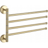 Mexen porte-serviettes pivotant quadruple, doré - 7039244-50