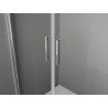 Mexen Exo-B Duo cabine de douche pivotante 100 x 80 cm, transparente, chrome - 814-100-080-01-00