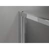 Mexen Exo-B Duo cabine de douche pivotante 100 x 80 cm, transparente, chrome - 814-100-080-01-00