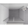 Mexen Exo-B Duo cabine de douche pivotante 70 x 85 cm, transparent, chrome - 814-070-085-01-00