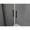 Mexen Exo portes de douche doubles pivotantes 100 cm, transparentes, noires - 814-100-000-70-00