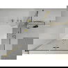 Mexen Lima Duo cabine de douche pliante 100 x 100 cm, transparent, or + receveur Plat - 856-100-100-50-02-4010G
