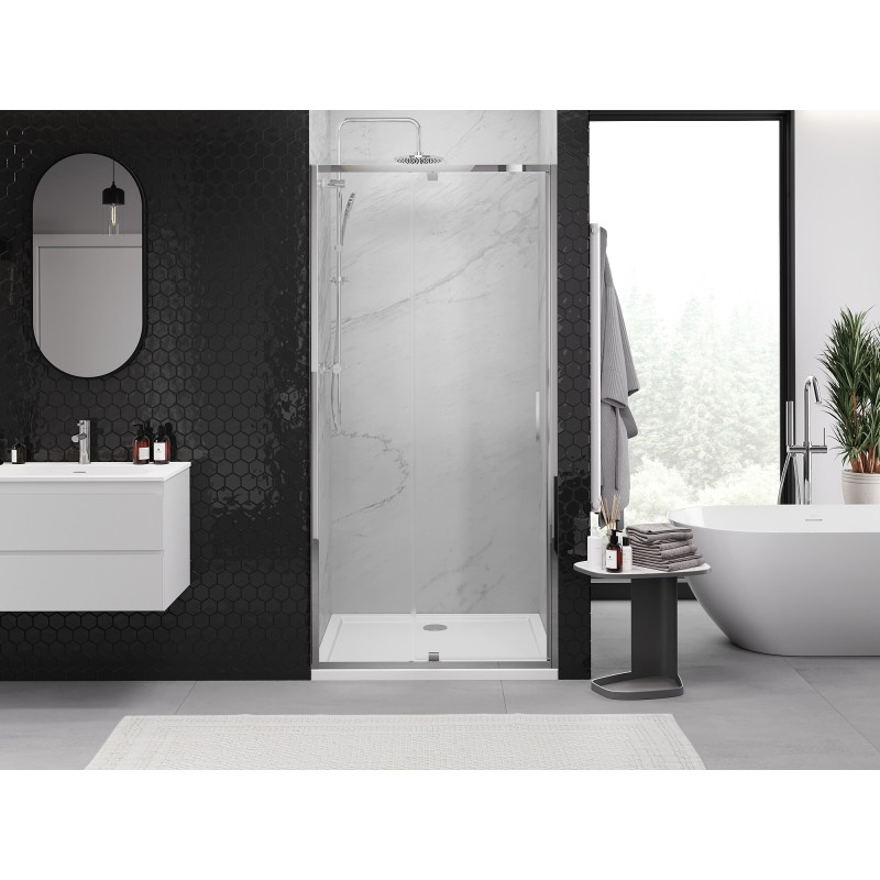 Mexen Exo porte de douche battante 110 cm, transparent, chromé - 819-110-000-01-00