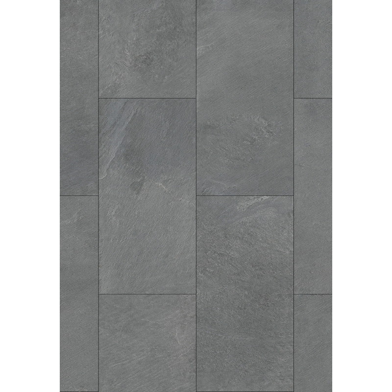 Mexen Grey Dark Panneaux vinyles 610 x 305 mm LVT Dryback 2,5 mm, sous-couche PVC, 4 chanfreins en V, Ardoise