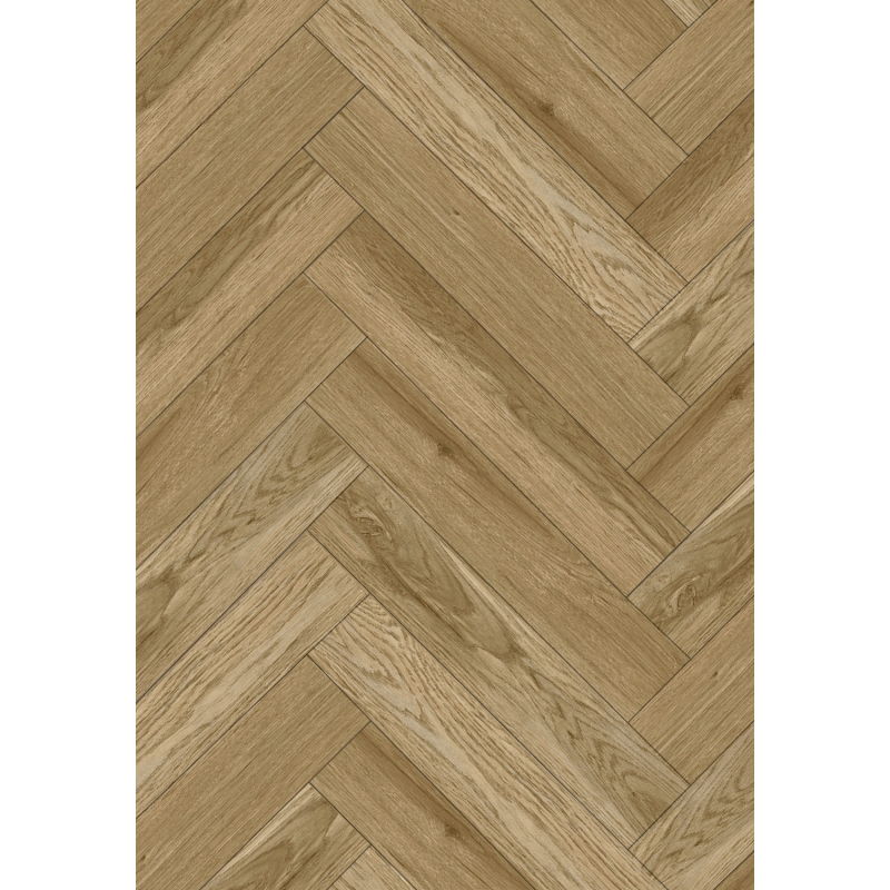 Mexen Manhattan panneaux vinyles chevrons 570 x 95 mm LVT Dryback 2,5 mm, sous-couche PVC, 4 V-Fuga, Chêne