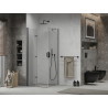 Mexen Lima cabine de douche pliante 100 x 100 cm, transparente, noire - 856-100-100-70-00