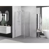 Mexen Exo-B cabine de douche pivotante 70 x 70 cm, transparent, chrome - 817-070-070-01-00