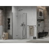 Mexen Lima cabine de douche pliante 100 x 100 cm, transparente, noire - 856-100-100-70-00