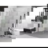 Mexen Exo cabine de douche pivotante 100 x 100 cm, transparent, chrome - 817-100-100-01-00