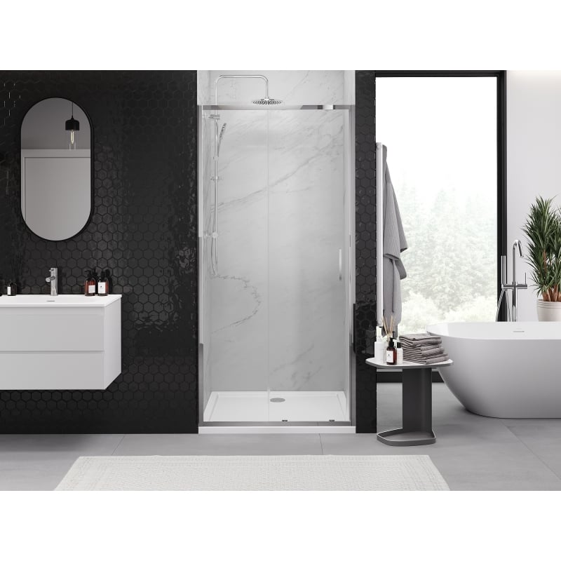 Mexen Exo porte de douche coulissante 100 cm, transparent, chrome - 8151-100-000-01-00