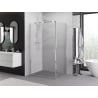 Mexen Exo-B cabine de douche pivotante 75 x 70 cm, transparente, chromée - 817-075-070-01-00