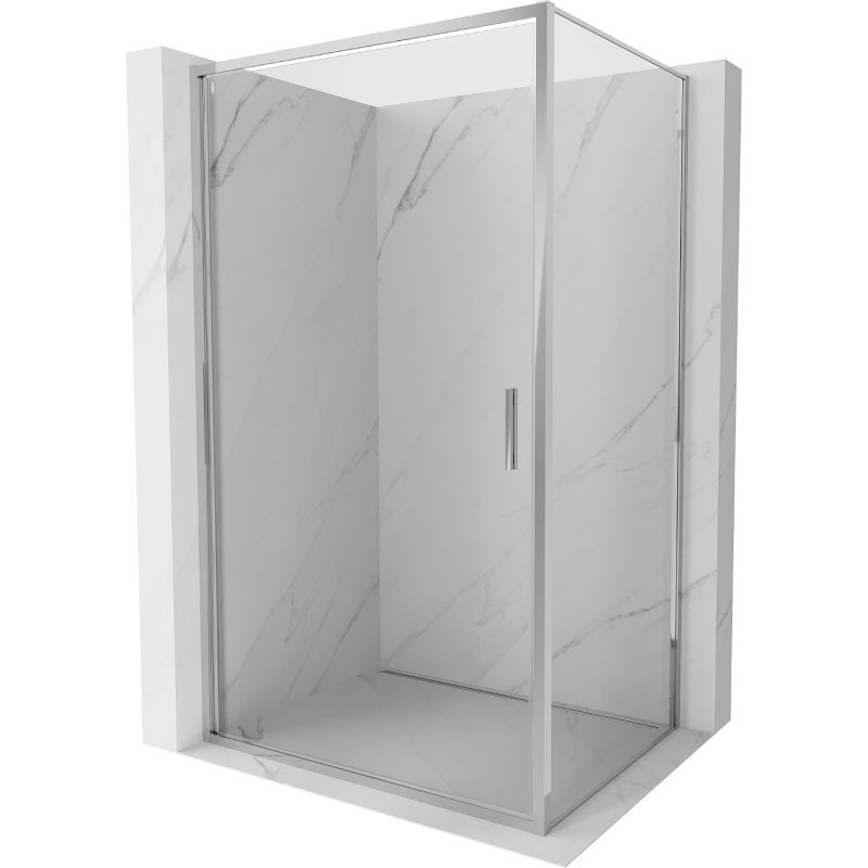 Cabine de douche battante Mexen Exo 85 x 70 cm, transparent, chrome - 817-085-070-01-00