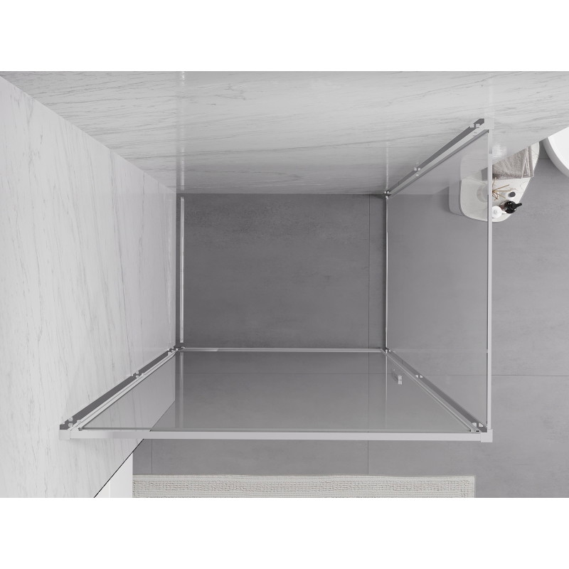Mexen Exo cabine de douche pivotante 100 x 85 cm, transparent, chromé - 817-100-085-01-00
