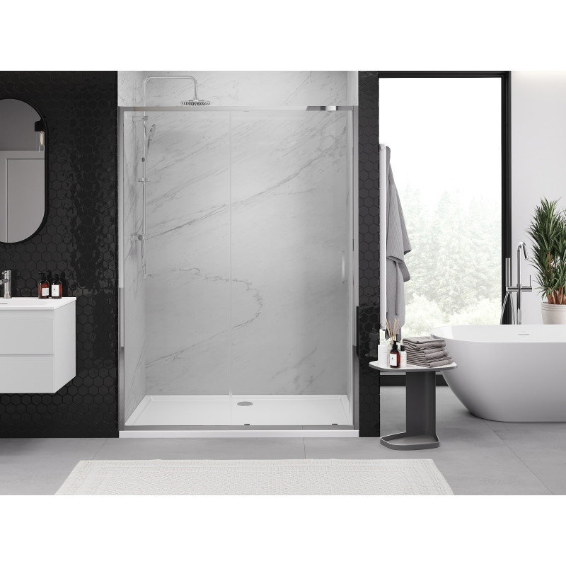 Mexen Exo-S portes de douche coulissantes 145 cm, transparentes, chromées - 8151-145-000-01-00