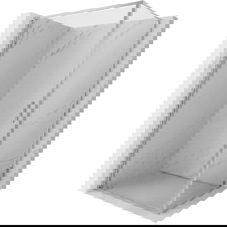 Mexen Exo cabine de douche pivotante 70 x 95 cm, transparent, chrome - 817-070-095-01-00