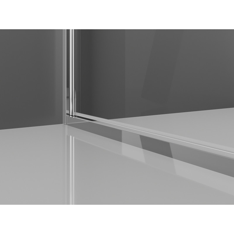 Mexen Exo-B cabine de douche pivotante 80 x 100 cm, transparent, chrome - 817-080-100-01-00