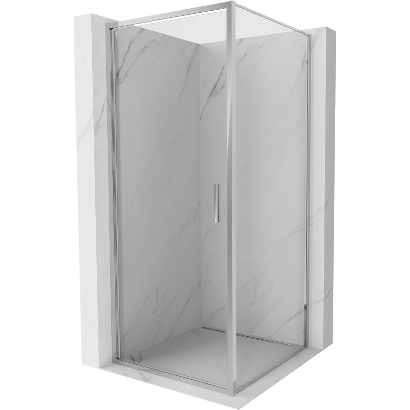 Cabine de douche pivotante Mexen Exo 85 x 85 cm, transparent, chrome - 817-085-085-01-00
