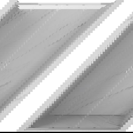 Mexen Exo porte de douche coulissante double 130 cm, transparent, chrome - 8152-130-000-01-00