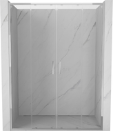 Mexen Exo-S Duo porte de douche double coulissante 160 cm, transparente, chromée - 8152-160-000-01-00