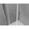 Mexen Exo-S Duo portes de douche doubles coulissantes 150 cm, transparentes, chromées - 8152-150-000-01-00