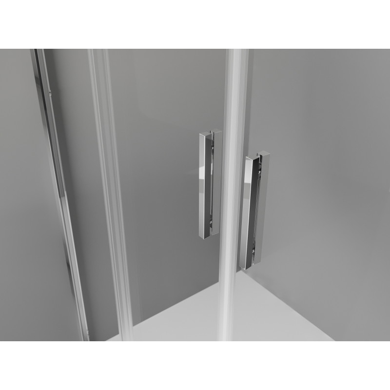 Mexen Exo-S Duo porte de douche double coulissante 160 cm, transparente, chromée - 8152-160-000-01-00