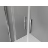 Mexen Exo-S Duo porte de douche double coulissante 160 cm, transparente, chromée - 8152-160-000-01-00
