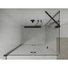 Mexen Lima cabine de douche pliante 80 x 70 cm, transparente, noire - 856-080-070-70-00