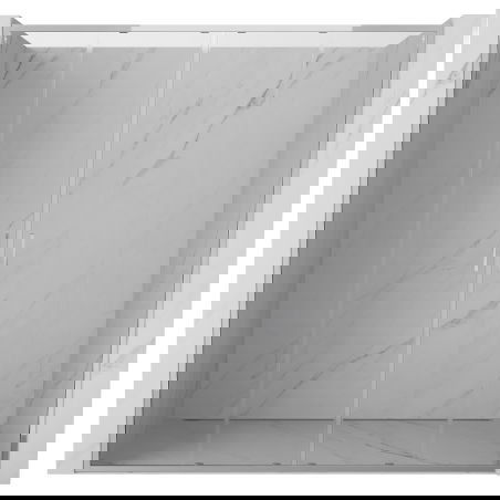 Mexen Exo portes de douche doubles coulissantes 180 cm, transparentes, chromées - 8152-180-000-01-00