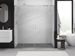 Mexen Exo portes de douche coulissantes doubles 190 cm, transparent, chrome - 8152-190-000-01-00