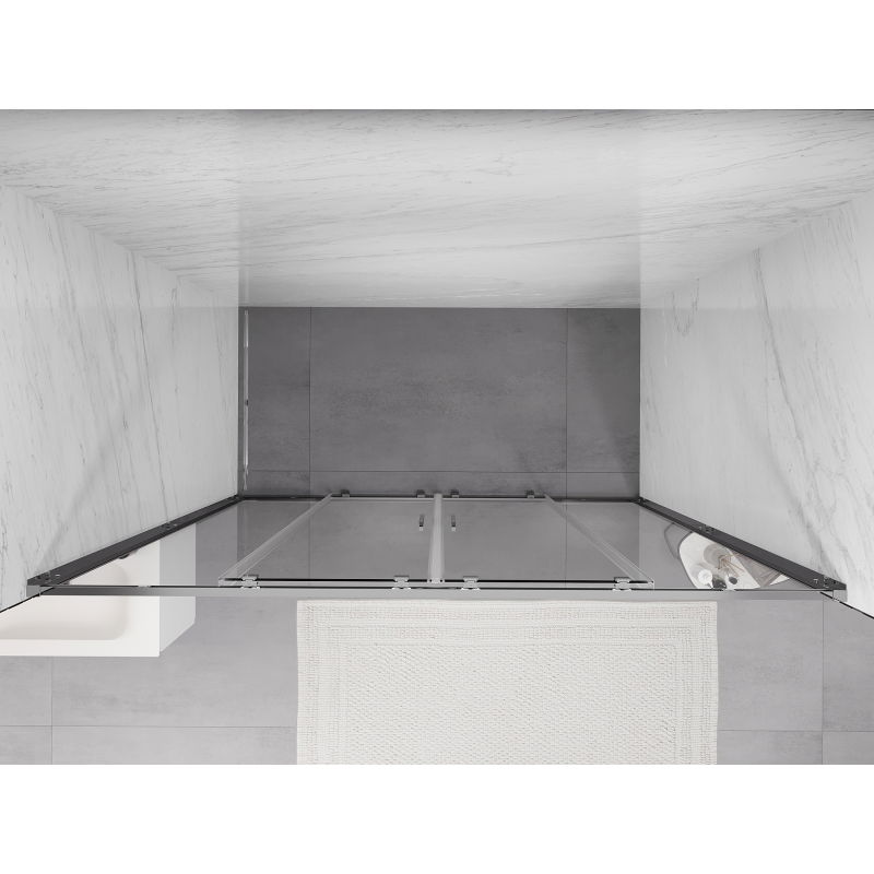 Mexen Exo porte de douche double coulissante 180 cm, transparent, chrome - 8152-180-000-01-00