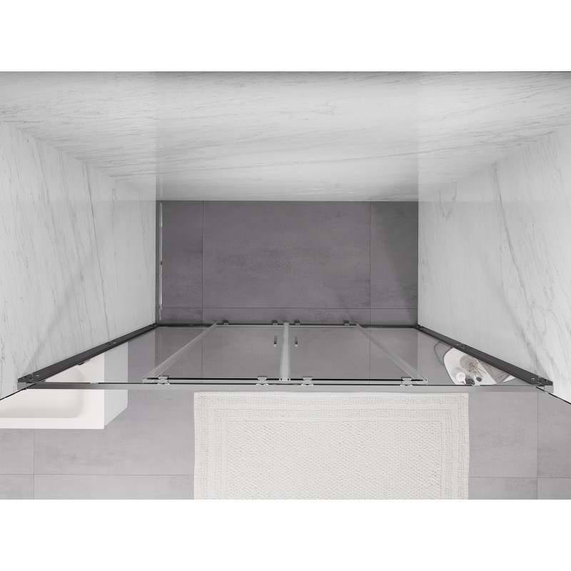 Mexen Exo portes de douche coulissantes doubles 190 cm, transparent, chrome - 8152-190-000-01-00