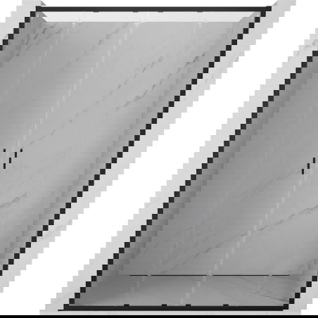 Mexen Exo porte de douche double coulissantes 130 cm, transparentes, noires - 8152-130-000-70-00