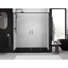 Mexen Exo porte de douche double coulissante 170 cm, transparent, noir - 8152-170-000-70-00