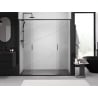 Mexen Exo portes de douche doubles coulissantes 170 cm, transparentes, noires - 8152-170-000-70-00